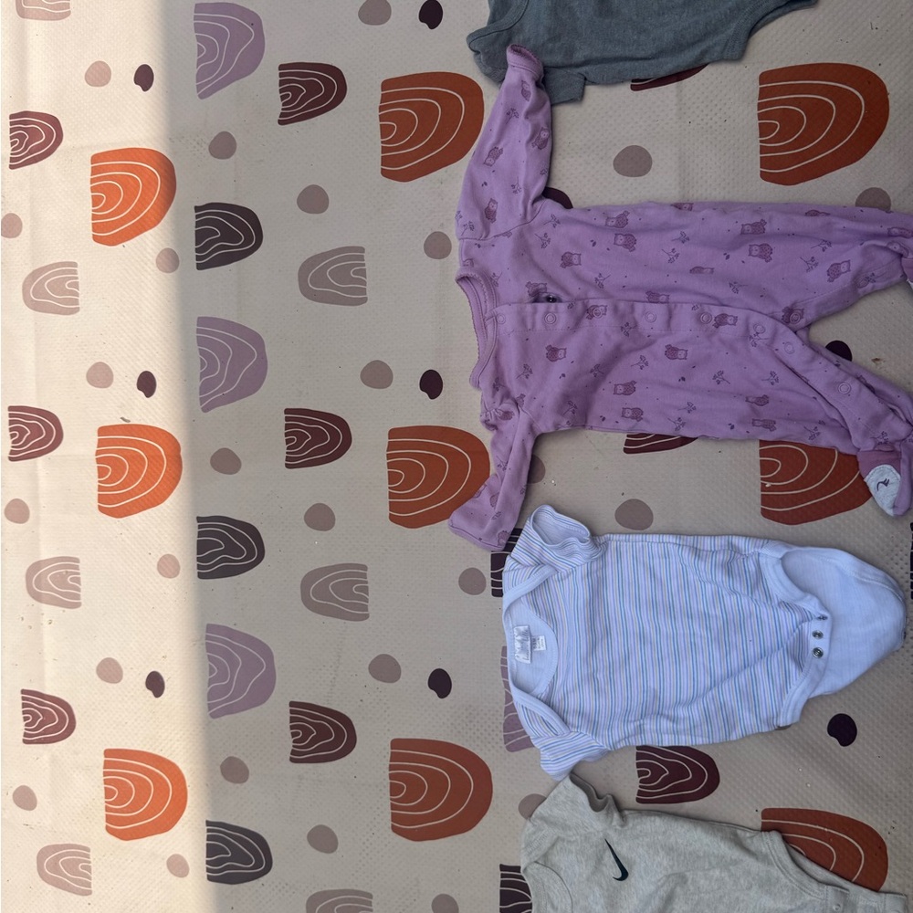 Carter's Pink Baby Onesie with Bear Design